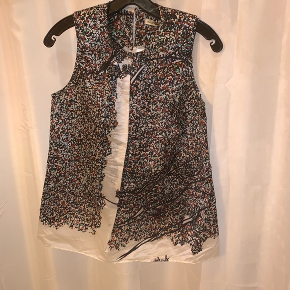 authentic BALENCIAGA size 36 silk shell top - Picture 8 of 12